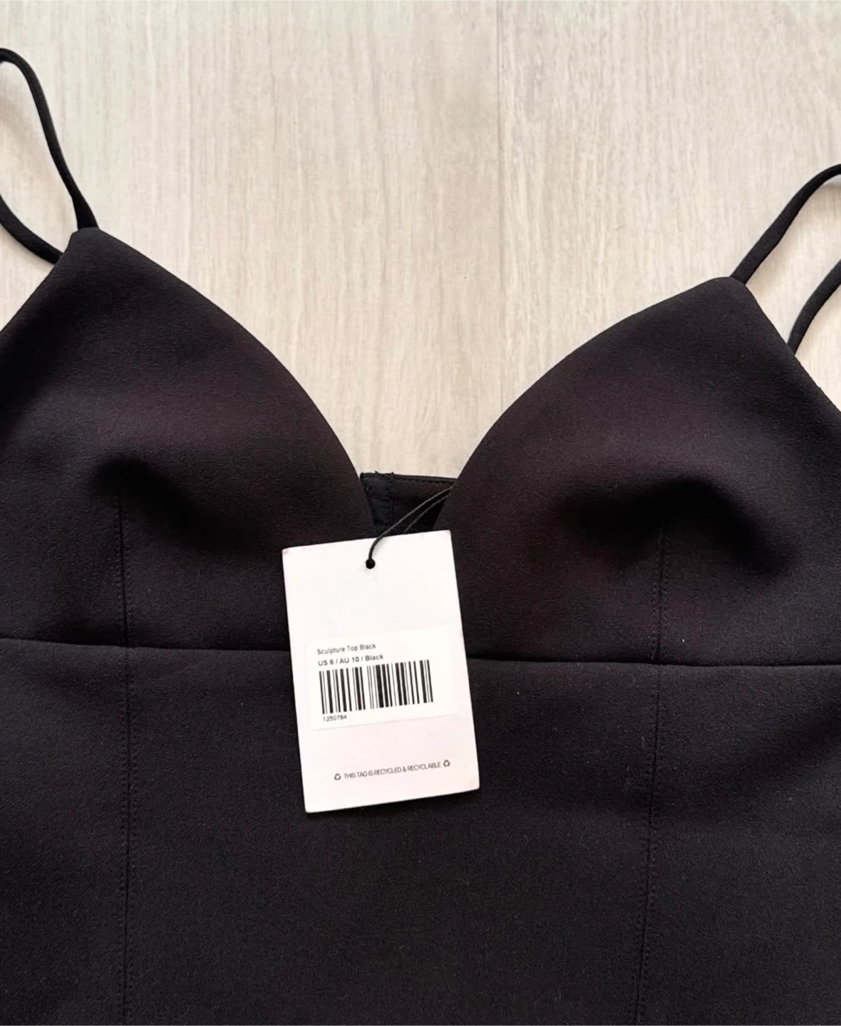Princess Polly Sculpture Top Black - photo 4