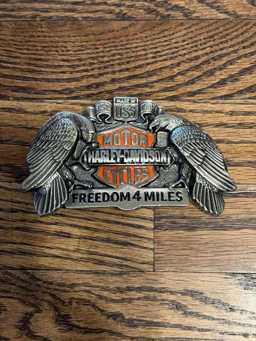 Harley-Davidson "Freedom 4 Miles" Belt Buckle