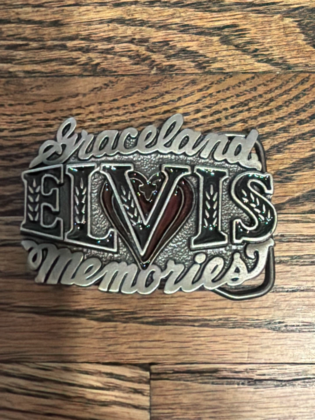 Graceland Elvis Memories Belt Buckle