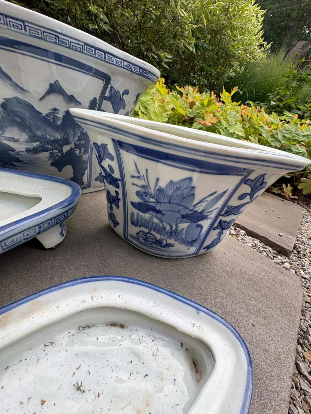 Set of Chinese Porcelain Planters - photo 2