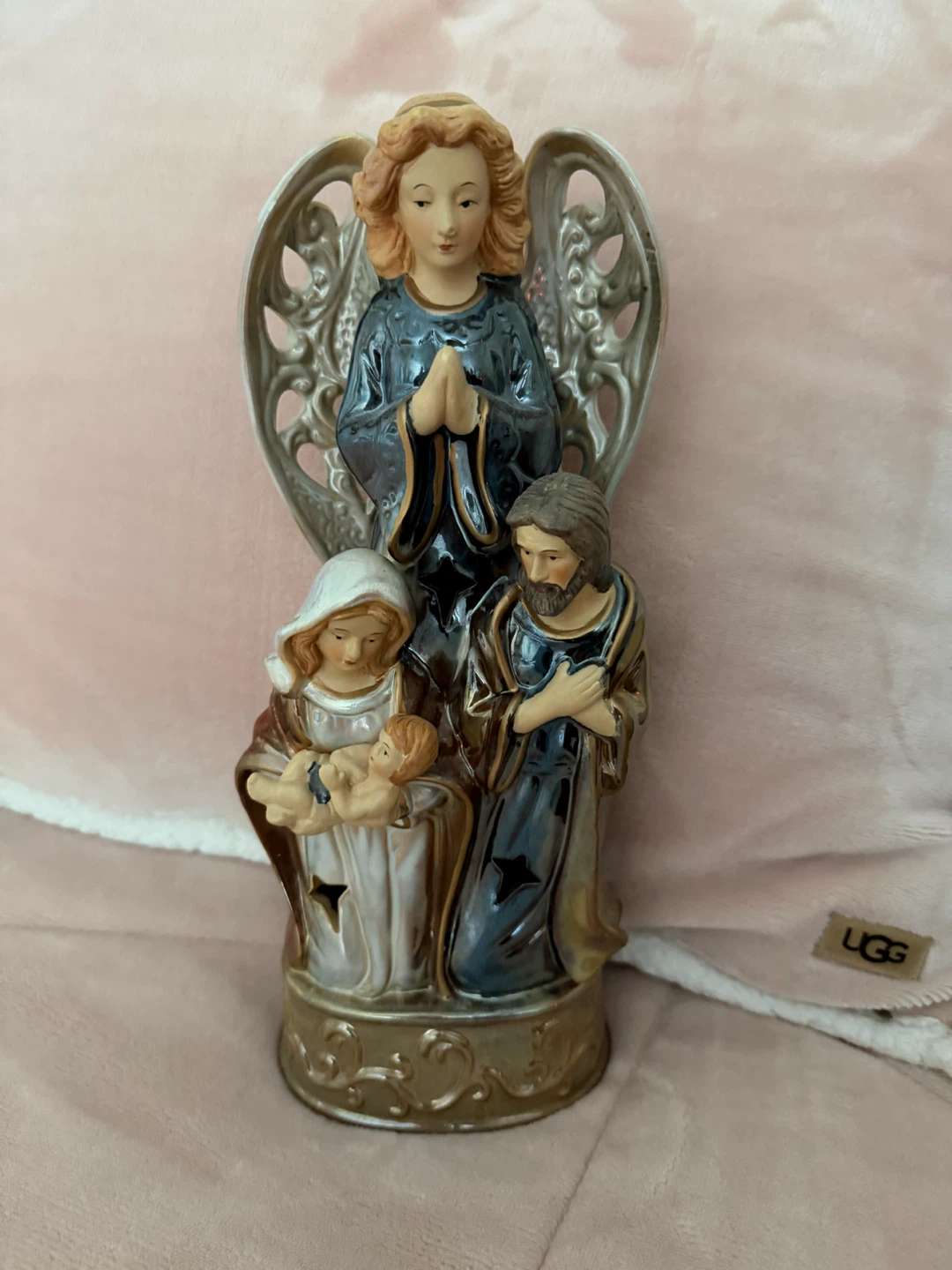 Nativity Scene Figurine with Angel