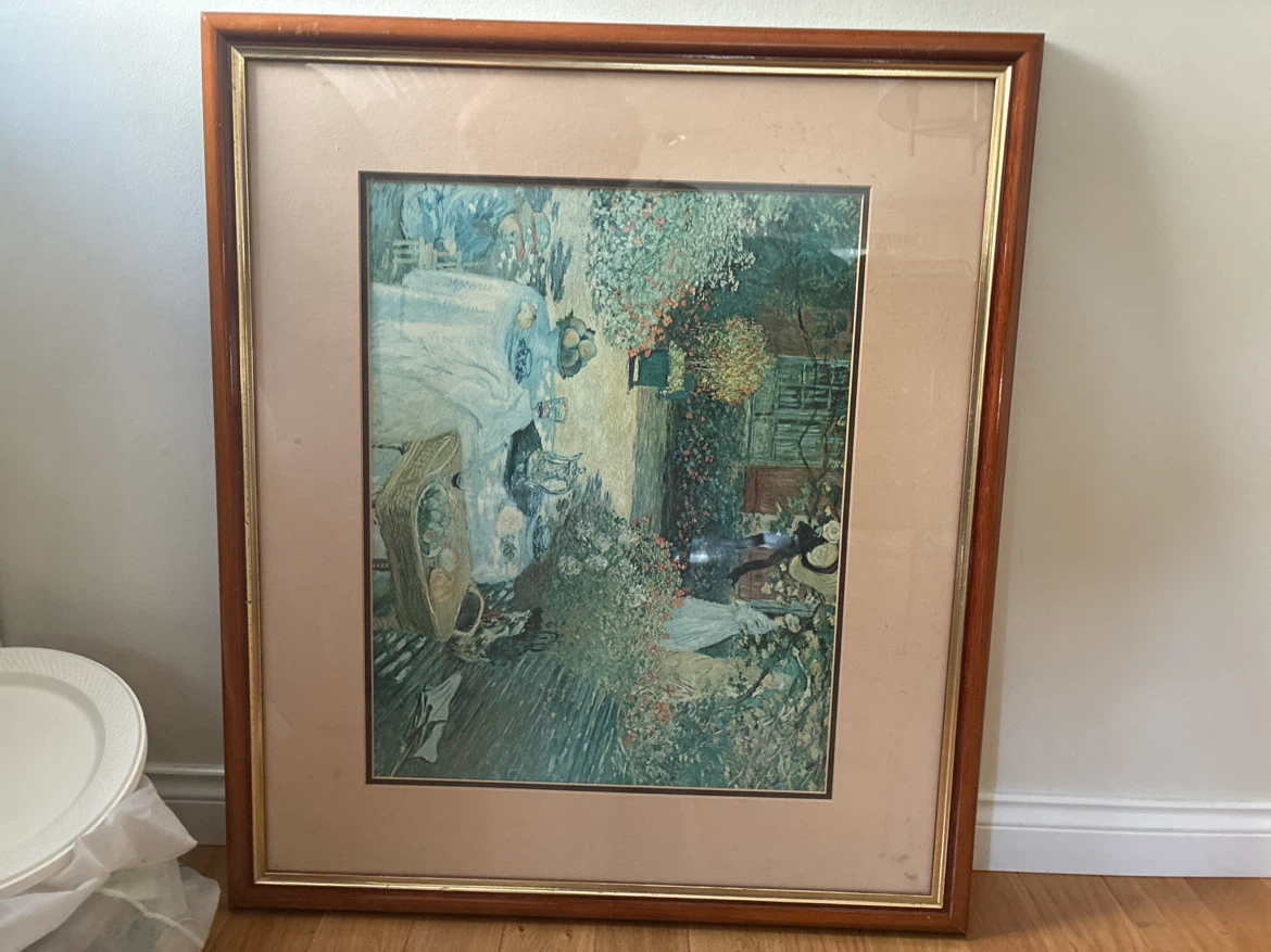 Framed Art Print - Garden Scene