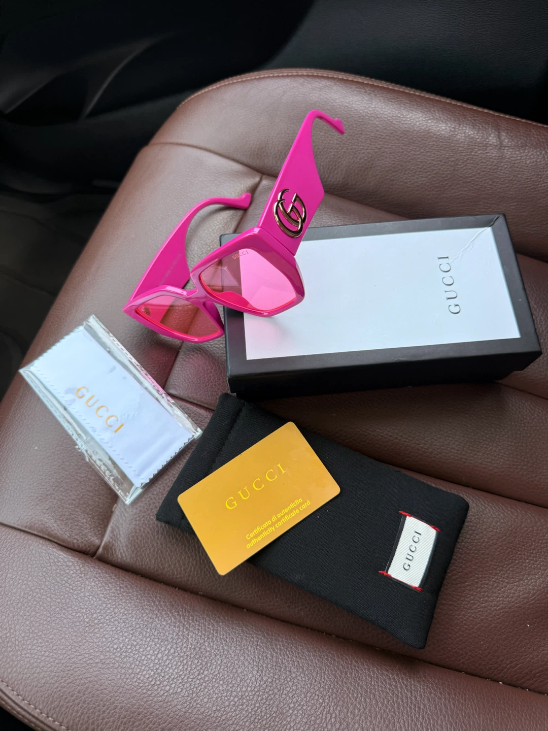 Gucci Pink Sunglasses