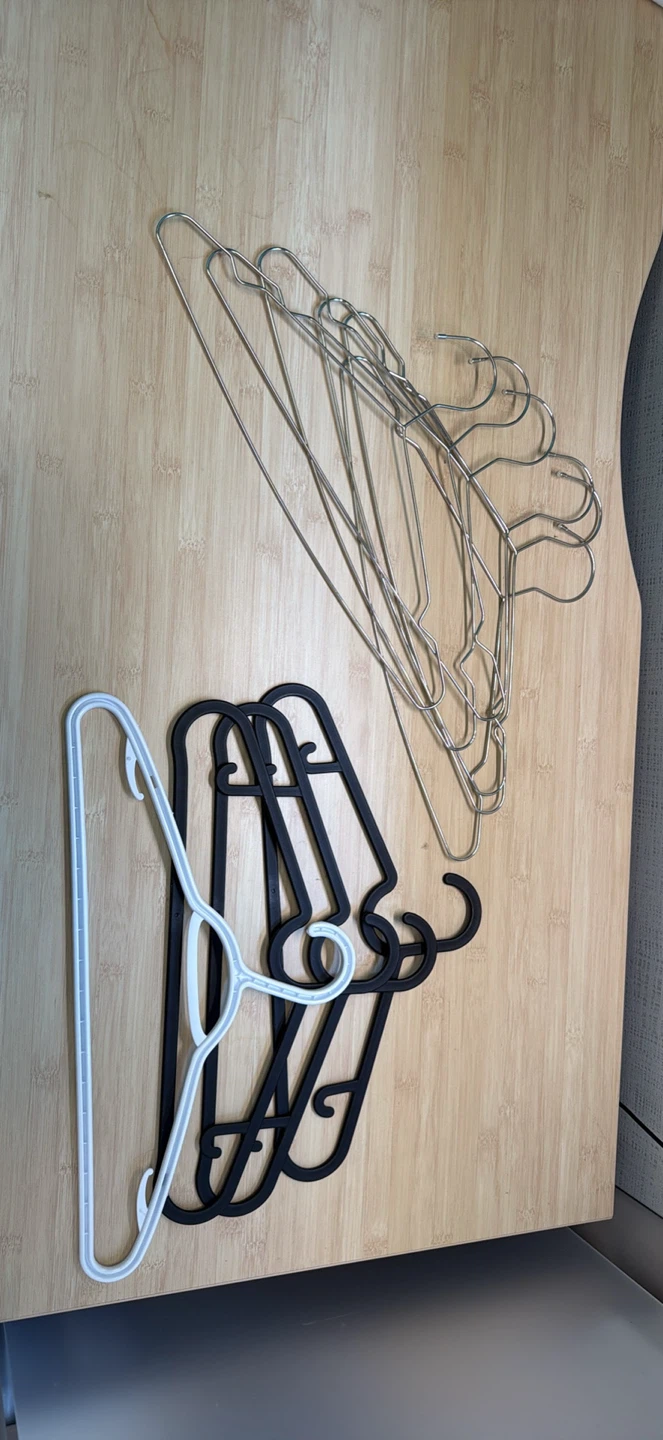 Lot of 12 Assorted Clothes Hangers