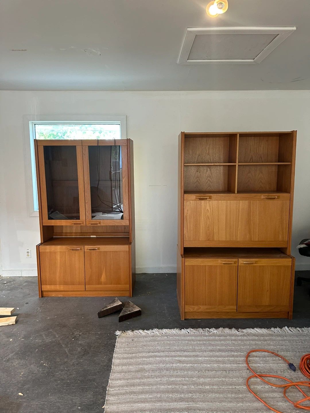 Vintage 1980s Nordesign Teak Wall Units / Cabinets – Set of 2 - photo 2