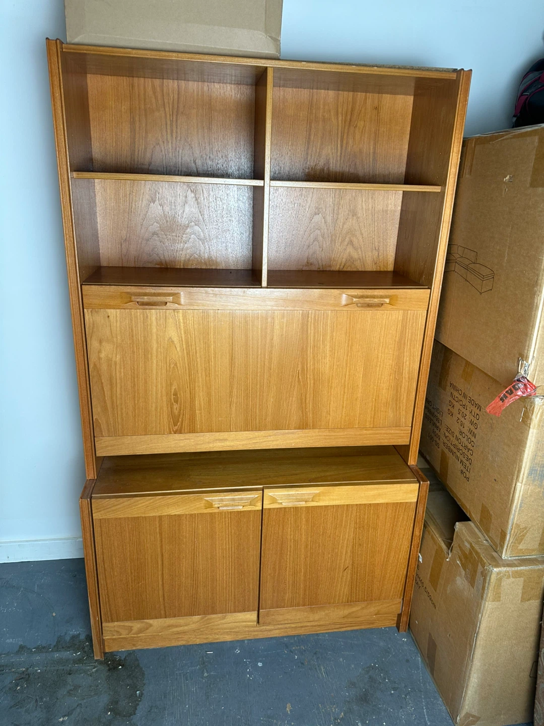 Vintage 1980s Nordesign Teak Wall Units / Cabinets – Set of 2 - photo 3