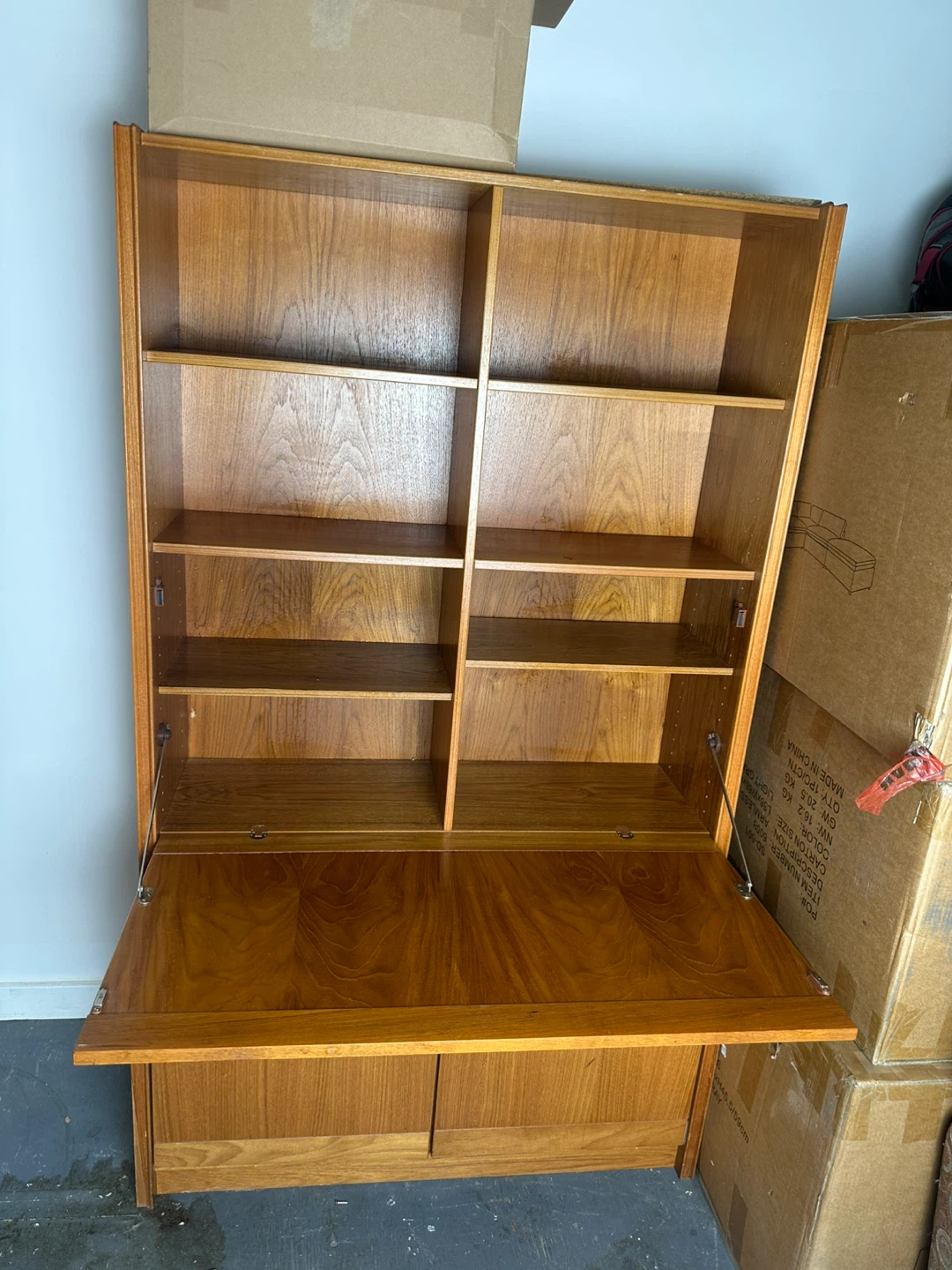 Vintage 1980s Nordesign Teak Wall Units / Cabinets – Set of 2 - photo 4