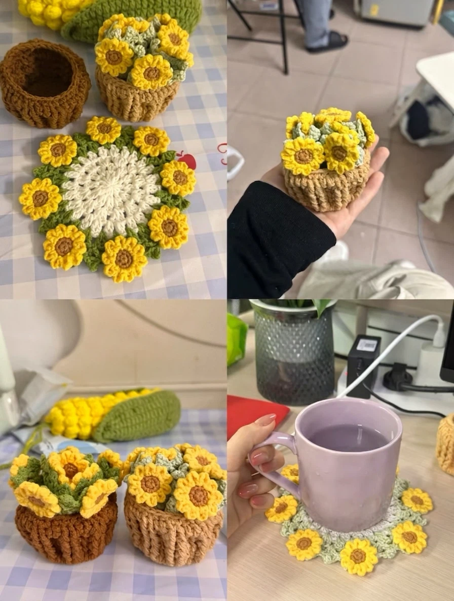 Handmade 2-in-1 Flower Bouquet Coaster (Costomizable) - photo 5