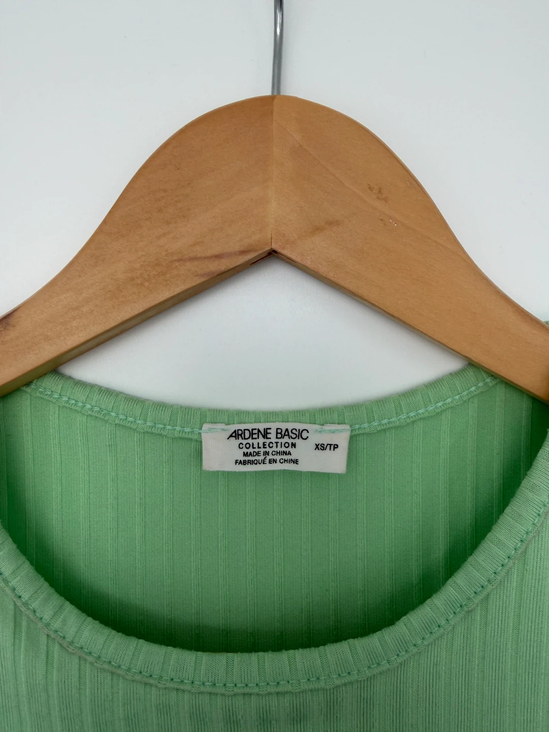 XS ARDENE BASIC COLLECTION green crop tank top - photo 2