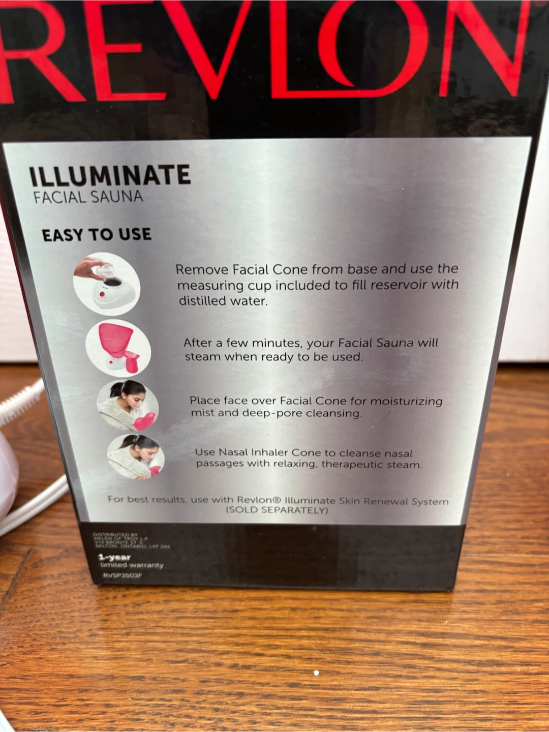 Revlon Illuminate Facial Sauna with Nasal Inhaler Cone - photo 3