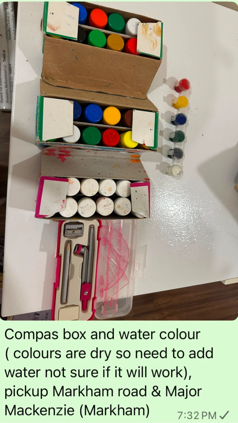 Watercolour Paint Set and Compass Box