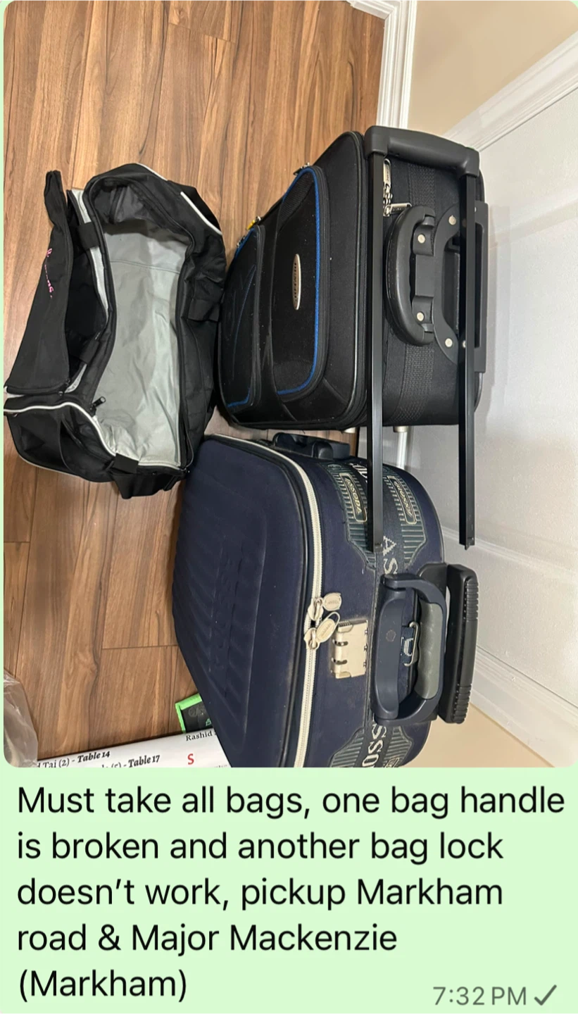 Luggage- Black & Blue