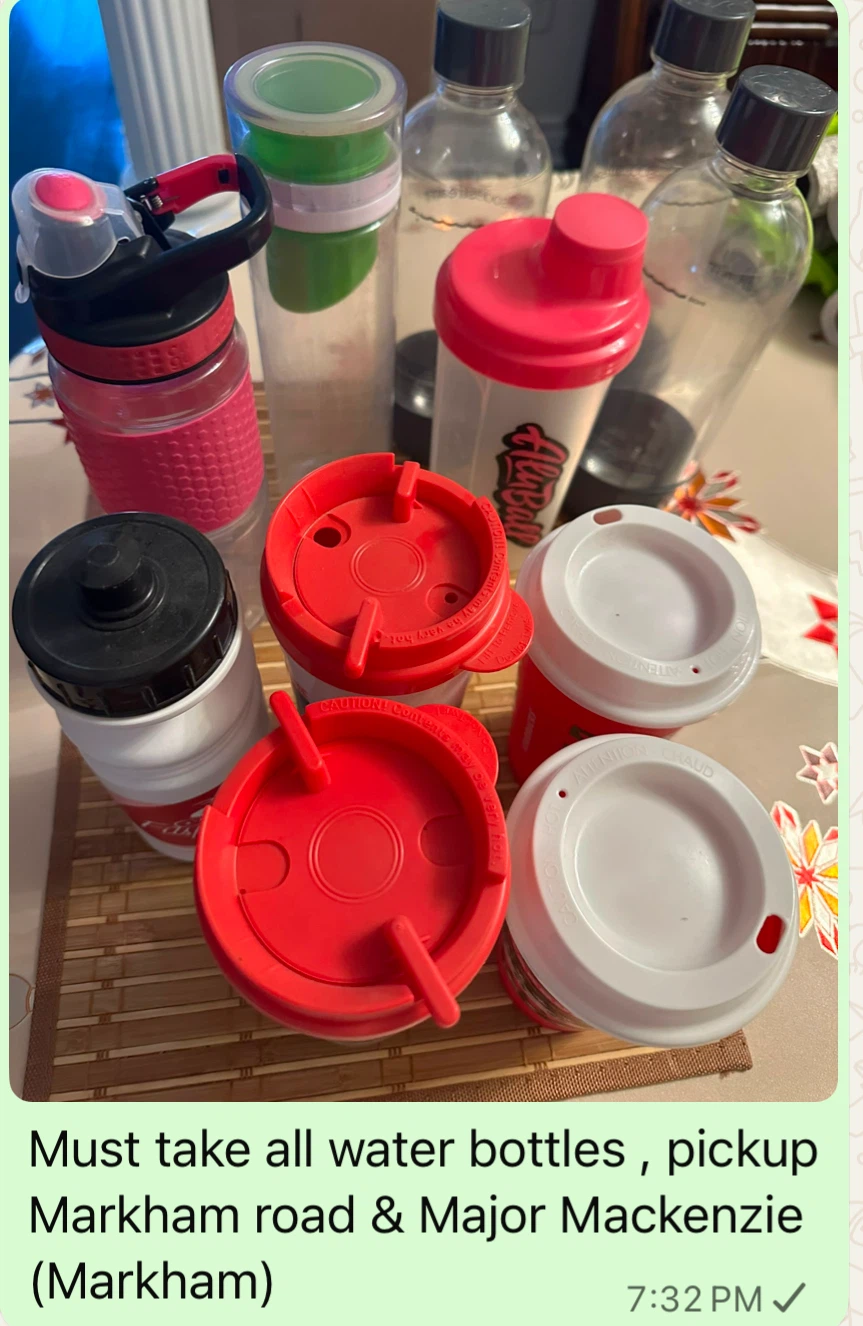 Assorted Water Bottles and Travel Cups