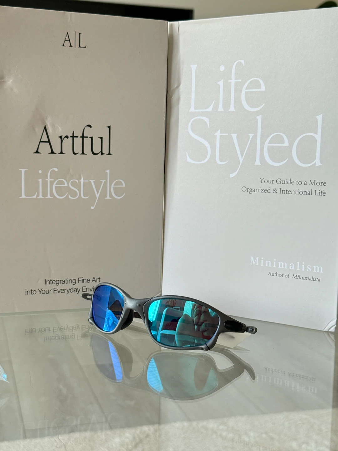 Polarized Sunglasses with Blue Lenses