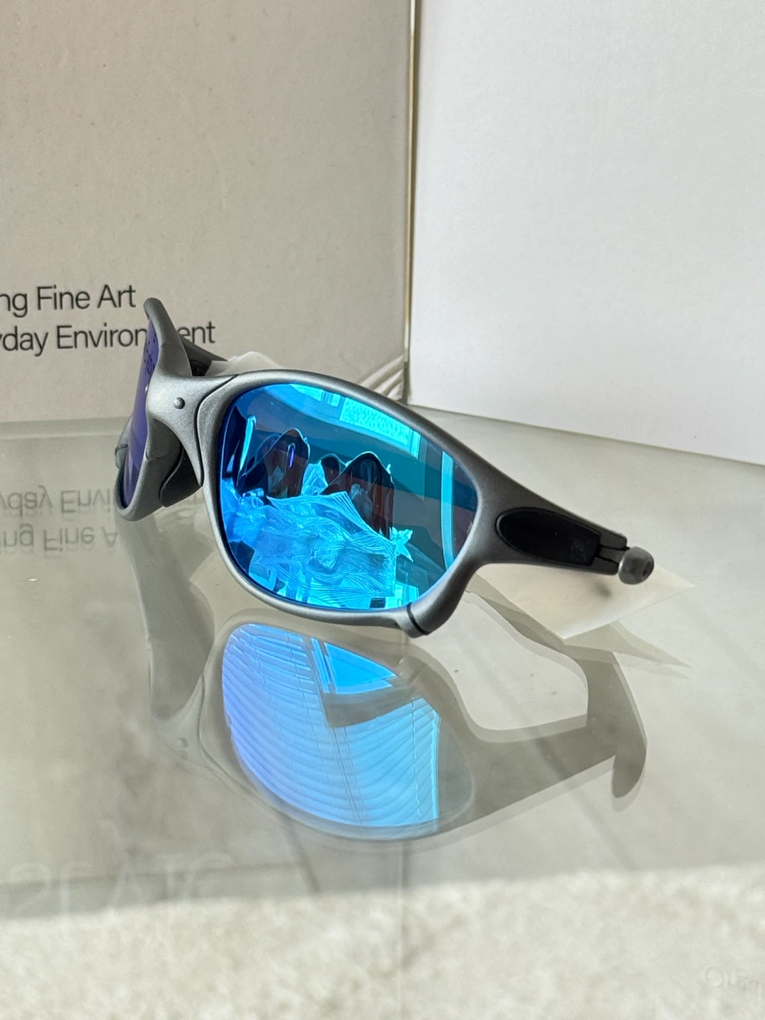Polarized Sunglasses with Blue Lenses - photo 3