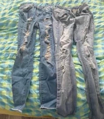 2 pairs of Ripped Jeans (Size 3) (Both together for $5)