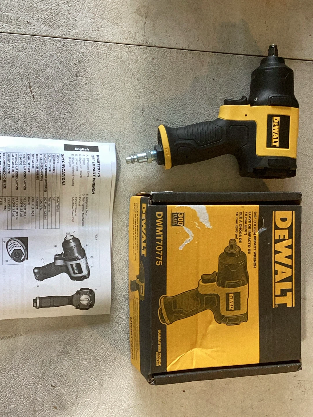DEWALT 3/8" Impact Wrench DWMT70775 - photo 2