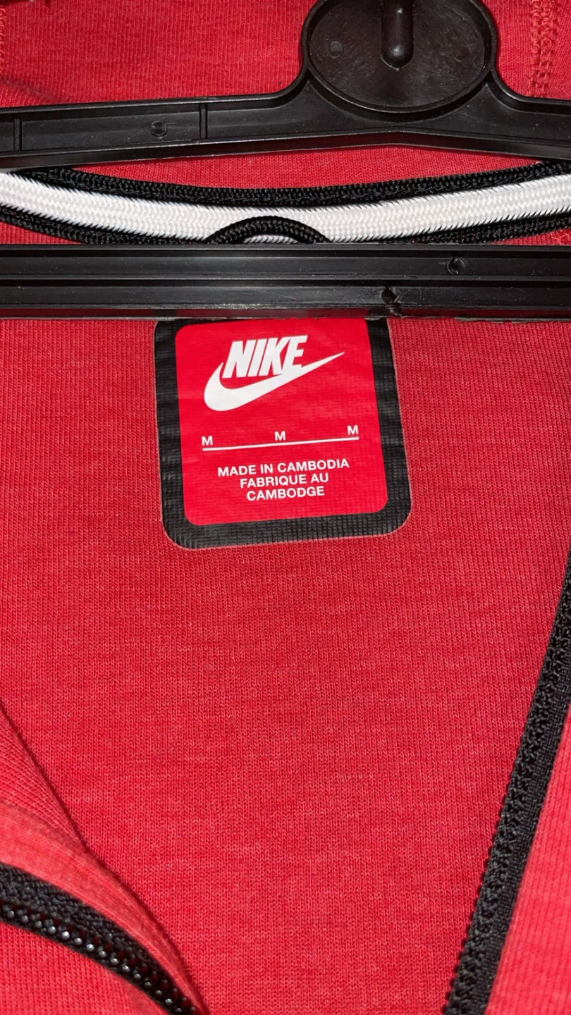 Nike Tech Fleece Hoodie Red Men's Size Medium - photo 3