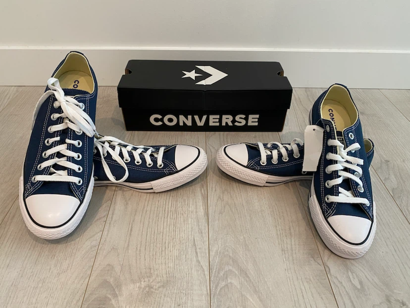 Converse All Star OX Navy Canvas Shoes - photo 4