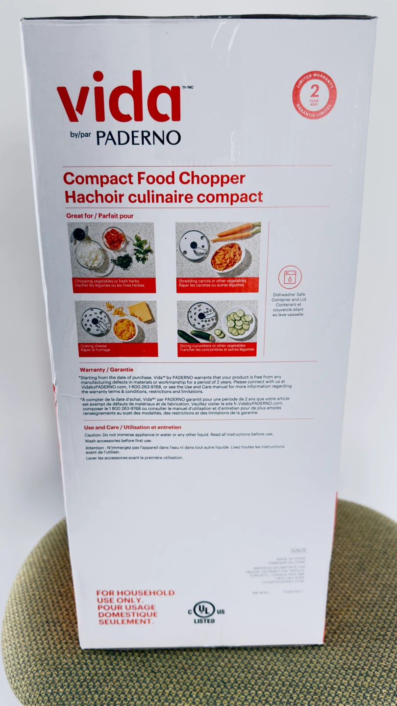 Vida by Paderno Compact Food Chopper - photo 3
