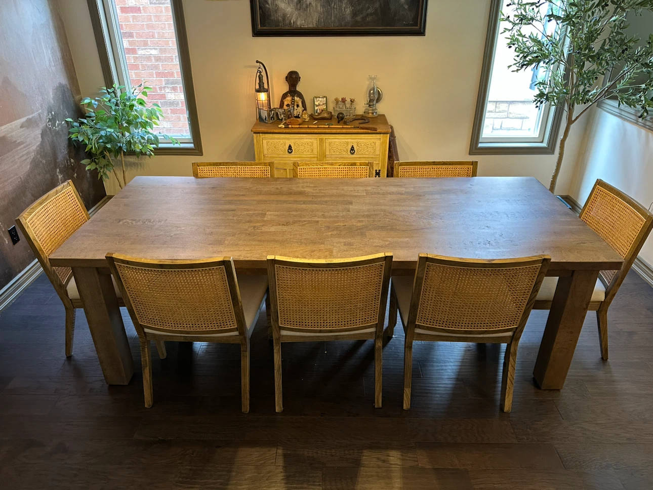 Epirus Solid Mango Wood Dining Table 240cm Natural - photo 3
