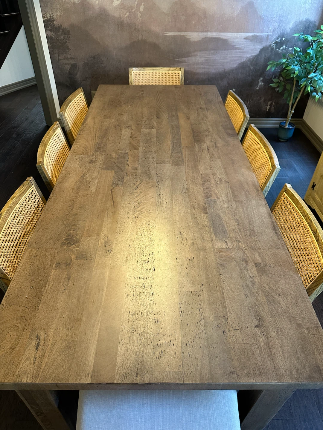 Epirus Solid Mango Wood Dining Table 240cm Natural - photo 4