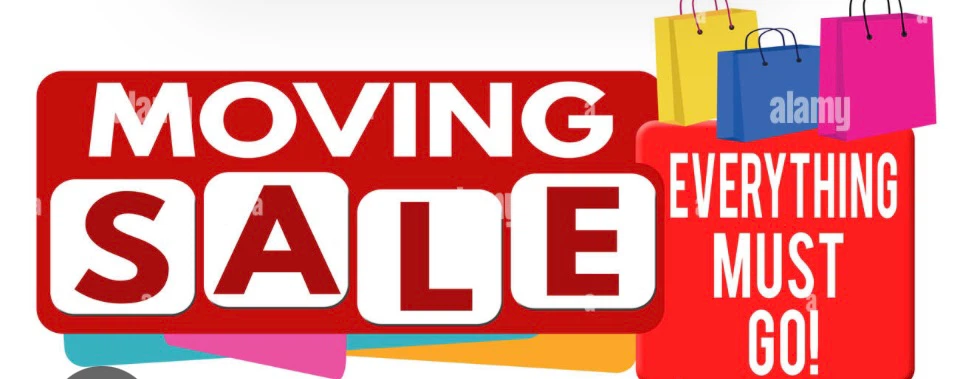 MOVE SALE - FRIDAY, AUGUST 21