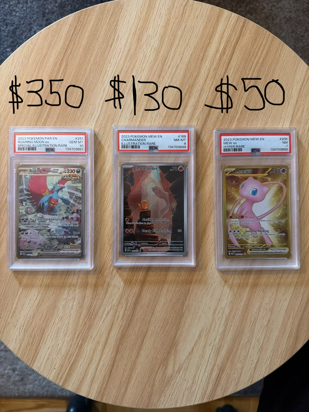 Graded PSA 2023 Pokemon Trading Cards