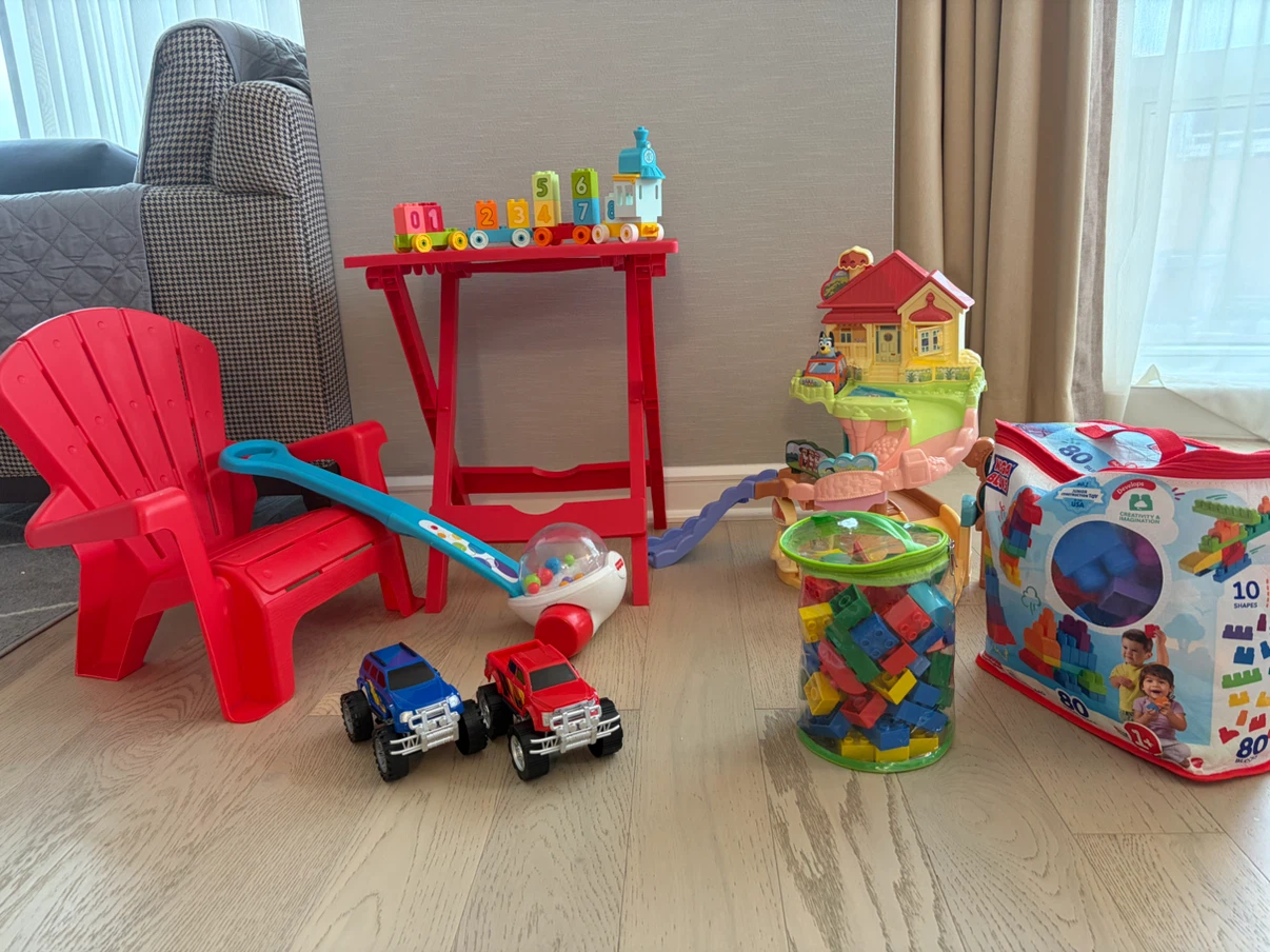 Kids’ Toys + Table & Chair Bundle – Special Offer $50