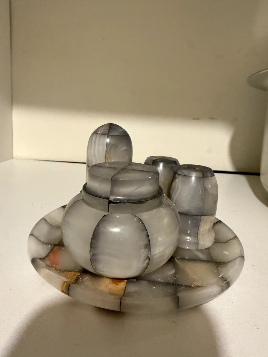 Decorative Stone Set with Tray