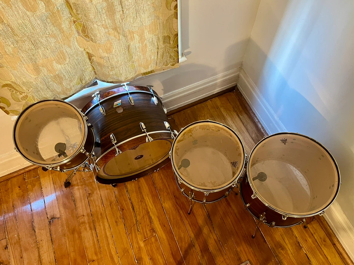 Vintage Ludwig Drum Set 24,13,16,18 1970 3 Ply Shells! - photo 4