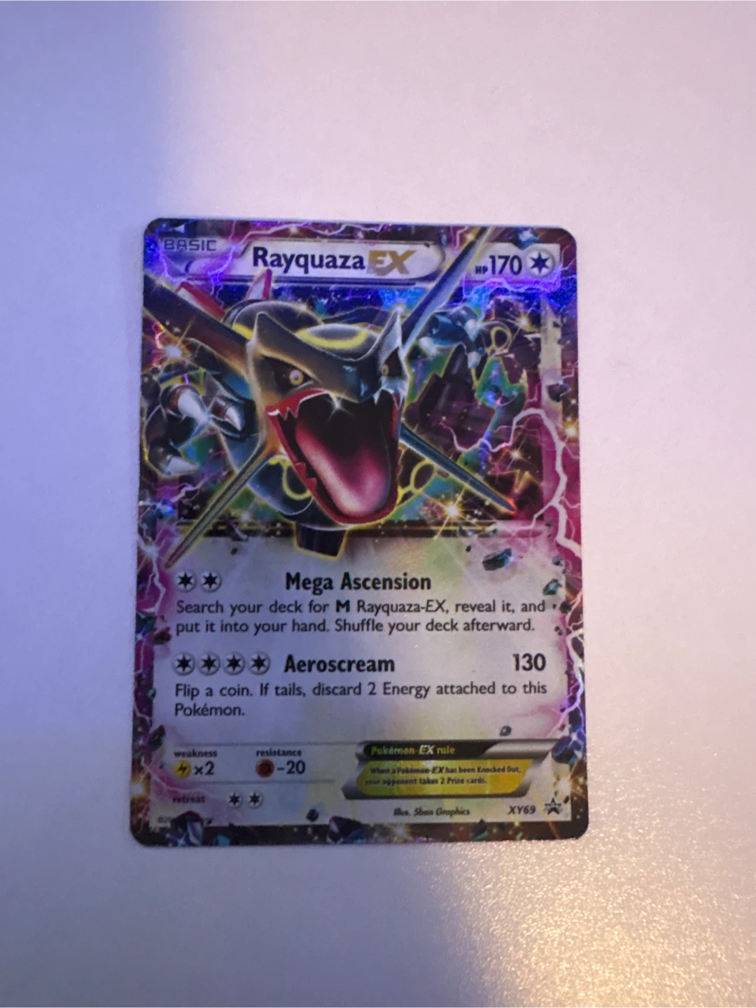Pokemon Rayquaza EX Card