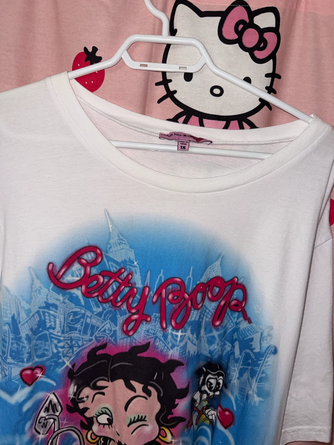 NEW DOLLS KILL BETTY BOOP OVERSIZED SHIRT 1X - photo 2
