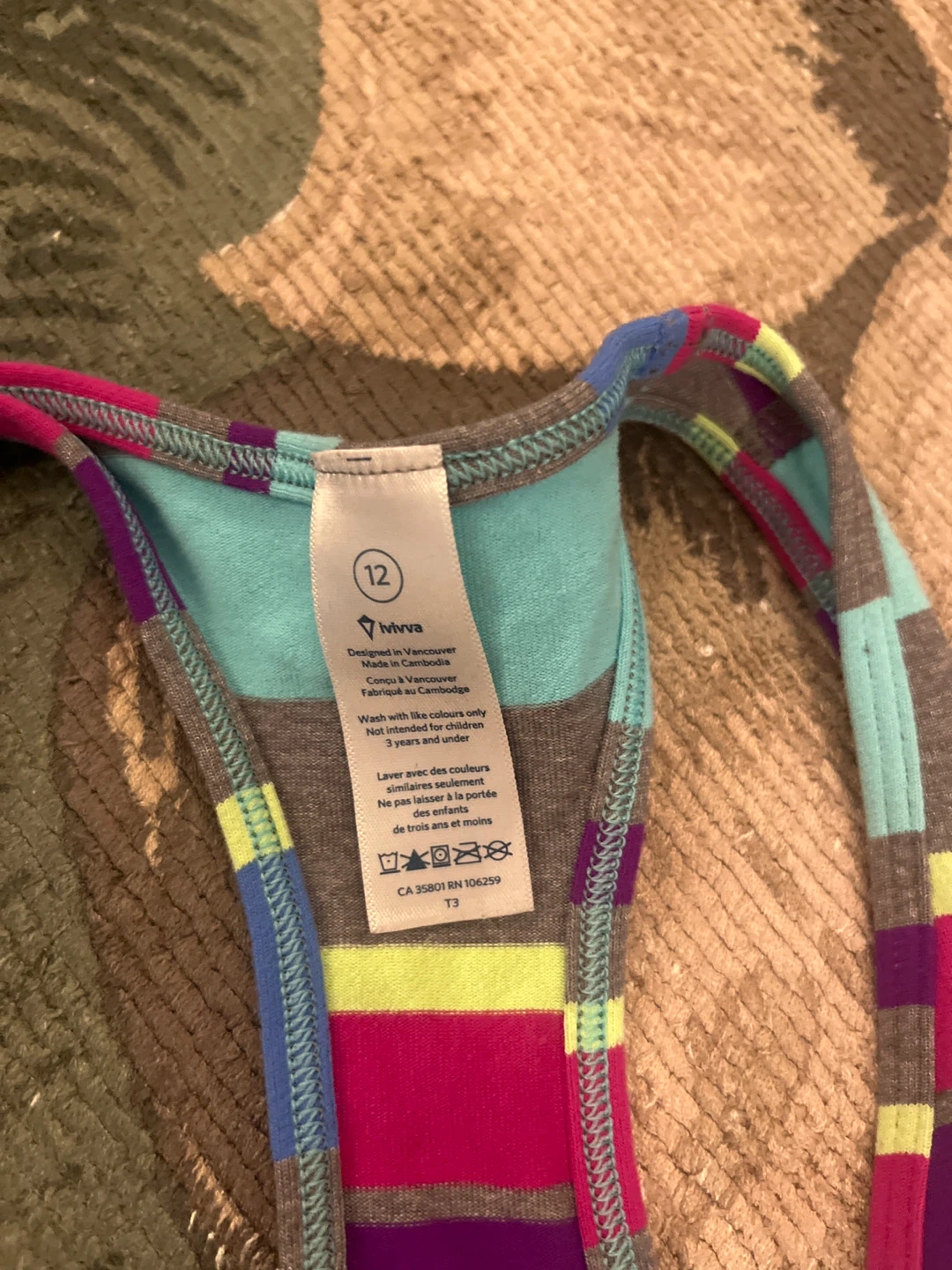 Ivivva Girls Athletic Tank Top and Levi's Leggings Set - photo 4