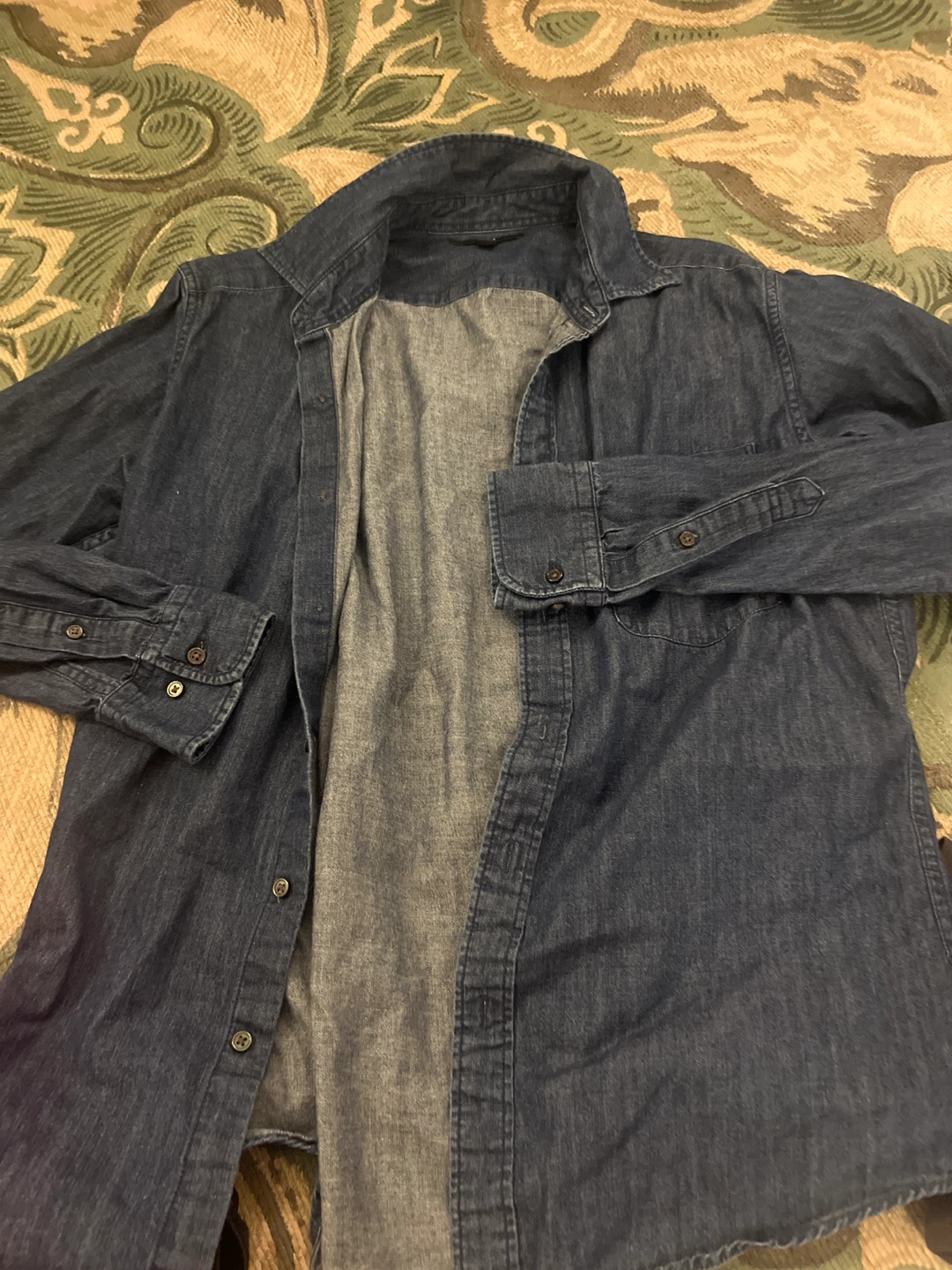 Denim Shirt and Graphic T-Shirt - photo 2