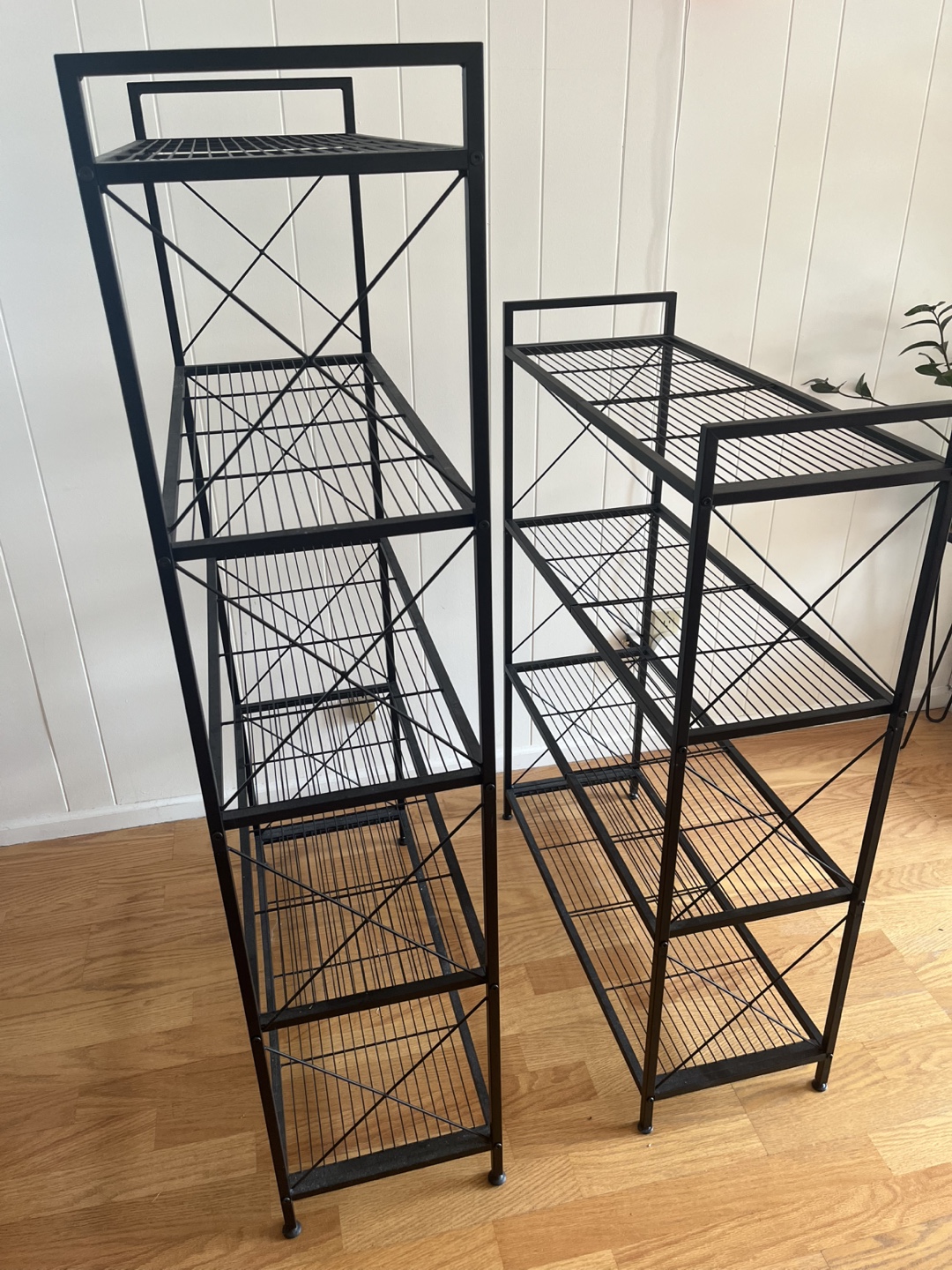 Black Metal Shelving Units