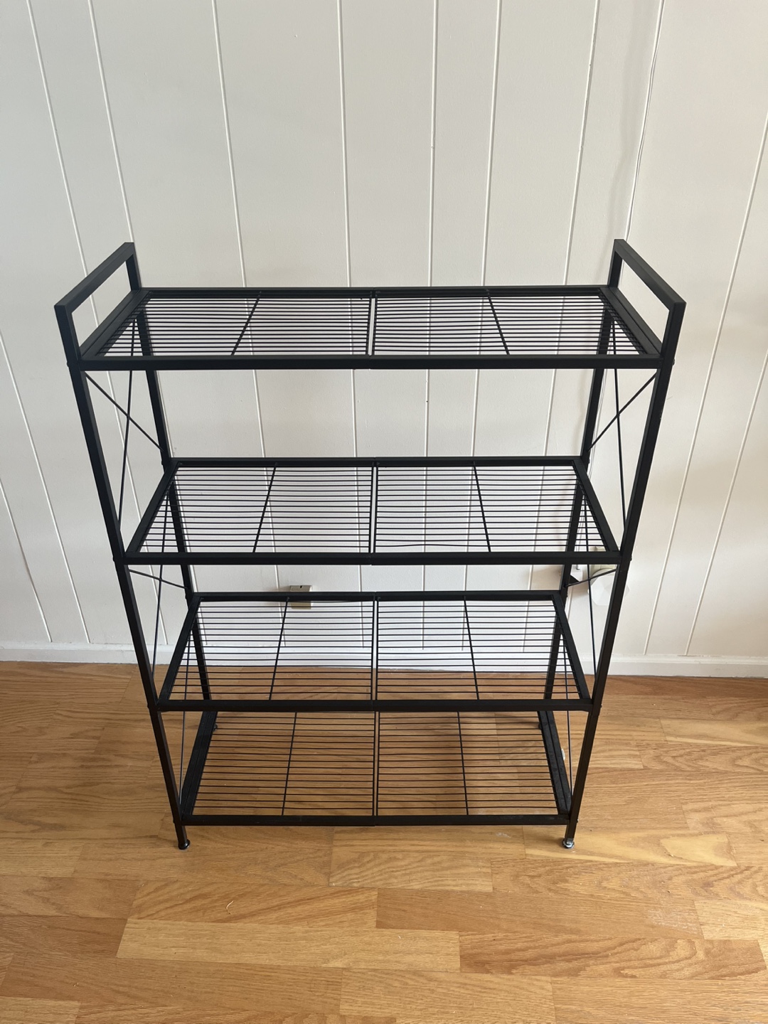 Black Metal Shelving Units - photo 4