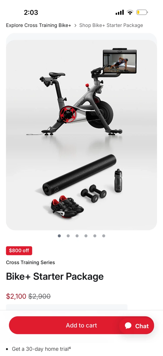 Peloton Bike+ Starter Package - photo 2