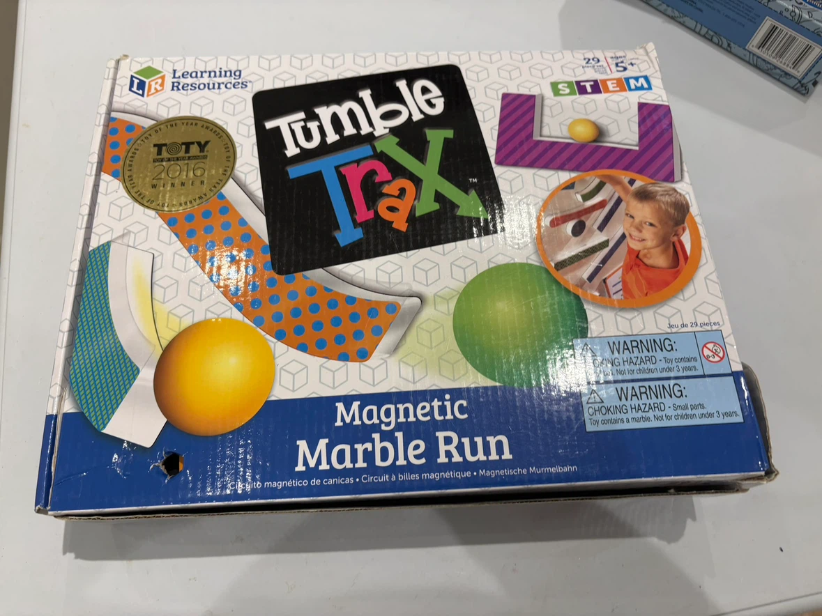 Learning Resources Tumble Trax Magnetic Marble Run STEM Set