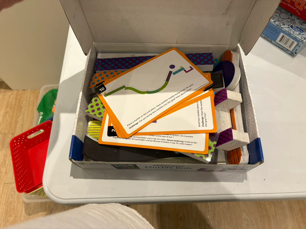 Learning Resources Tumble Trax Magnetic Marble Run STEM Set - photo 2