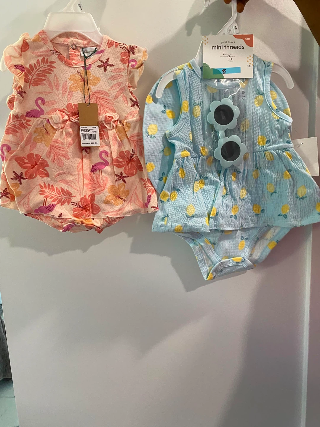 Petit Lem Mini Threads Baby Rompers