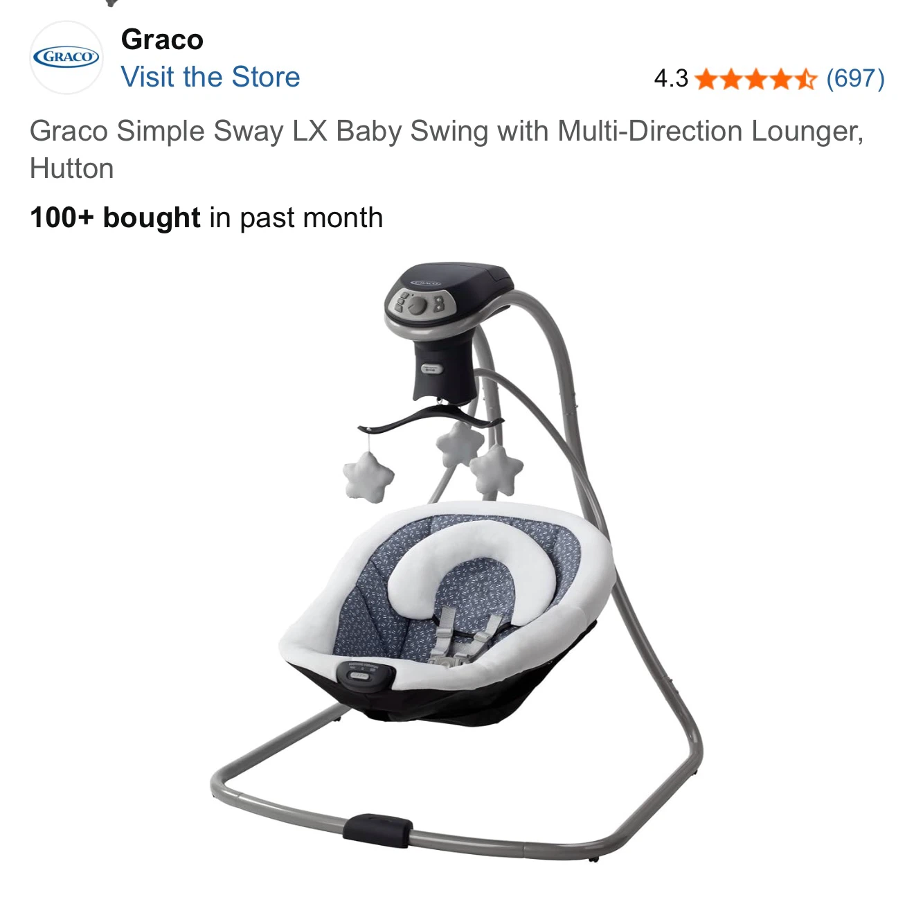 Graco Simple Sway LX Baby Swing - photo 2