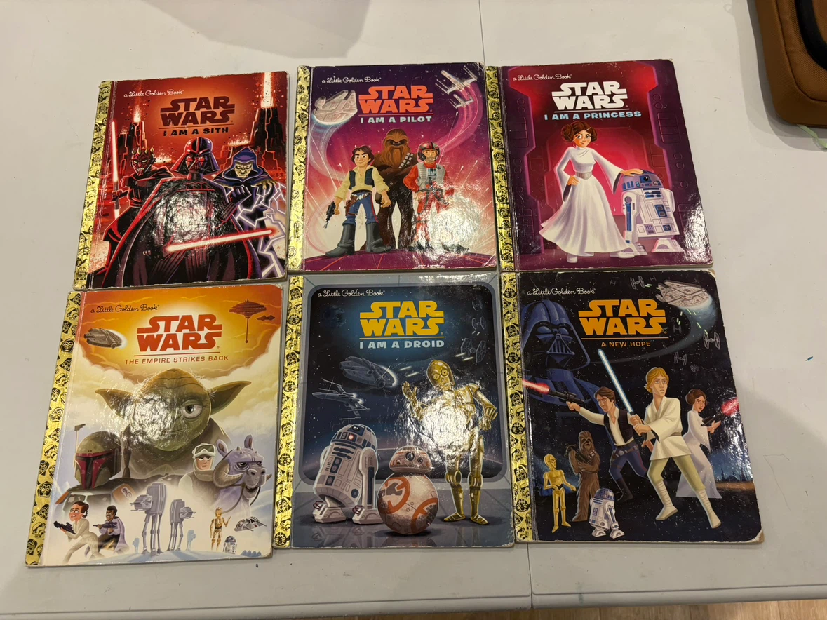 Star Wars Little Golden Books Set – 6 Hardcover Books