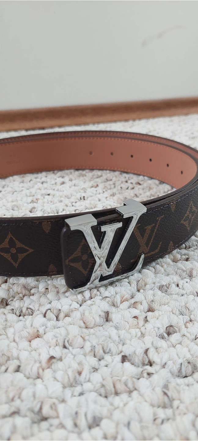 Brown Patterned Luxury Belt