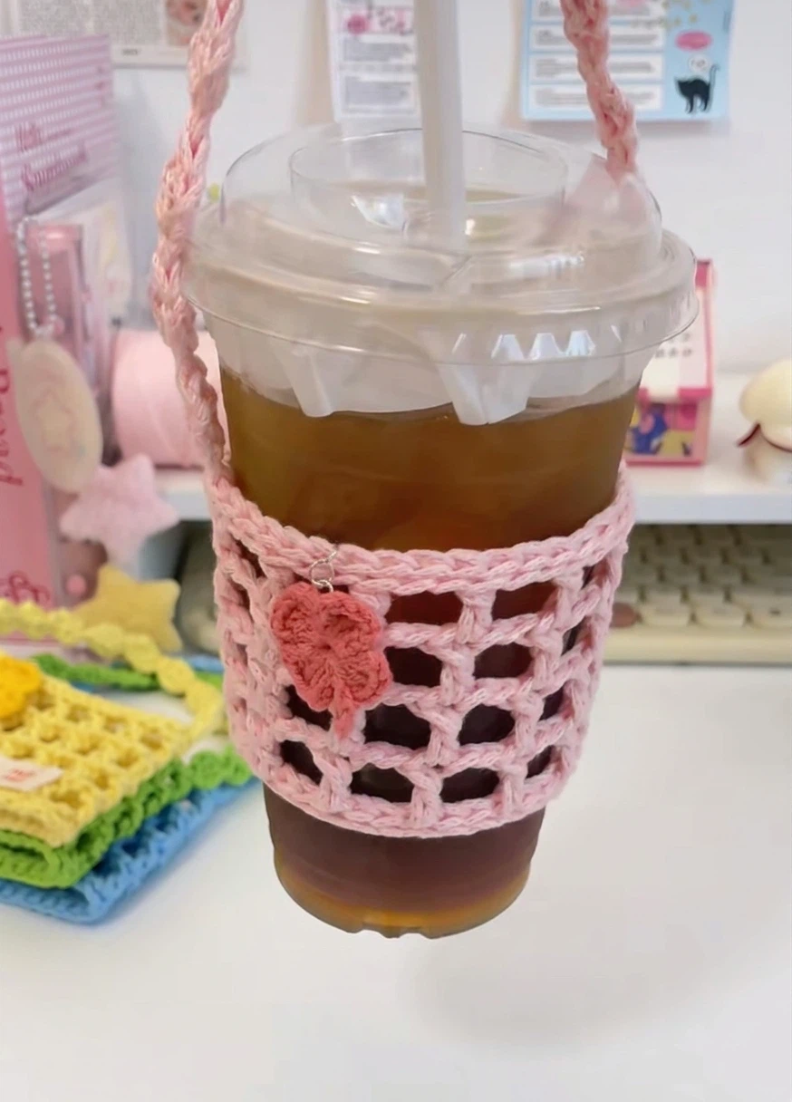 Handmade Crochet Cup Holder (Costomizable) - photo 3