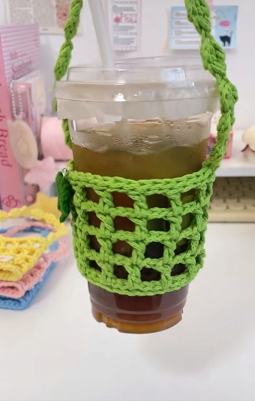Handmade Crochet Cup Holder (Costomizable) - photo 4