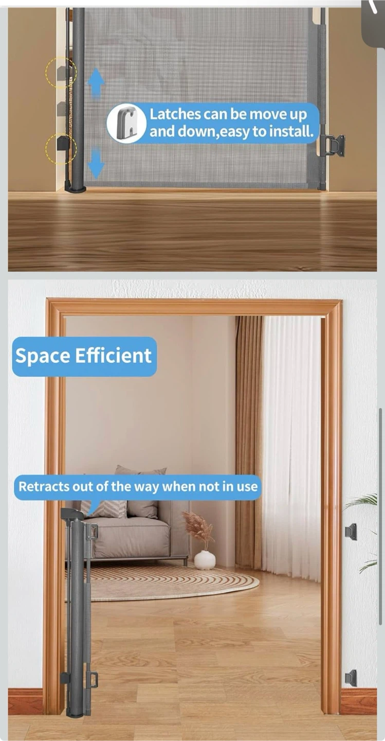 2 Pack) Retractable Baby Gate, - photo 3