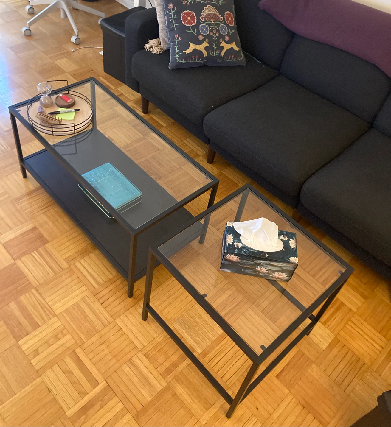 IKEA VITTSJÖ nesting coffee table - photo 3