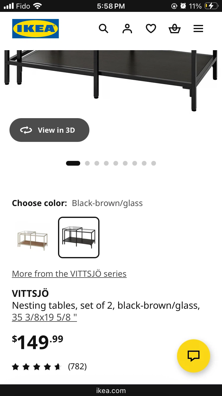 IKEA VITTSJÖ nesting coffee table - photo 4