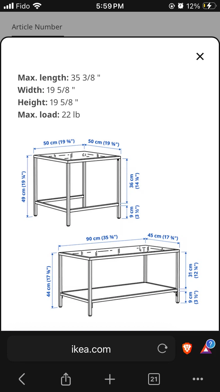 IKEA VITTSJÖ nesting coffee table - photo 5